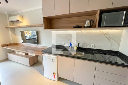 Cozinha de kitnet/studio à venda com 1 quarto, 25m² em Pinheiros, São Paulo