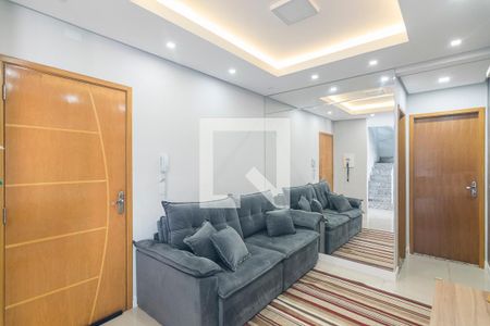 Sala de apartamento à venda com 2 quartos, 141m² em Vila Scarpelli, Santo André