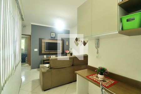 Sala de apartamento à venda com 2 quartos, 69m² em Vila Príncipe de Gales, Santo André