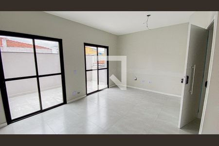 Sala - Sala de Jantar - Cozinha de casa de condomínio à venda com 2 quartos, 100m² em Vila Humaita, Santo André