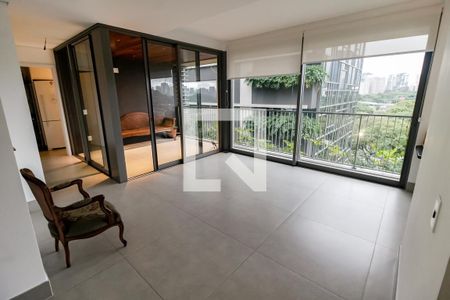 Sala de apartamento para alugar com 1 quarto, 84m² em Cidade Jardim, São Paulo