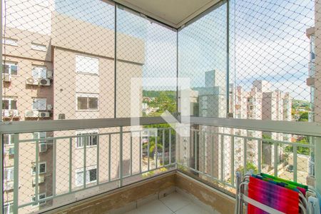 Varanda de apartamento à venda com 3 quartos, 69m² em Teresópolis, Porto Alegre