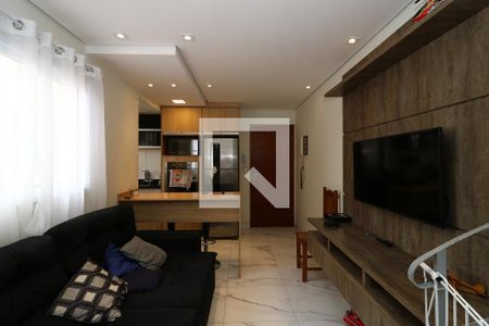 Sala de apartamento à venda com 2 quartos, 76m² em Vila Humaitá, Santo André