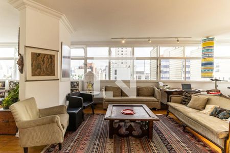 Sala de apartamento à venda com 3 quartos, 171m² em Consolação, São Paulo