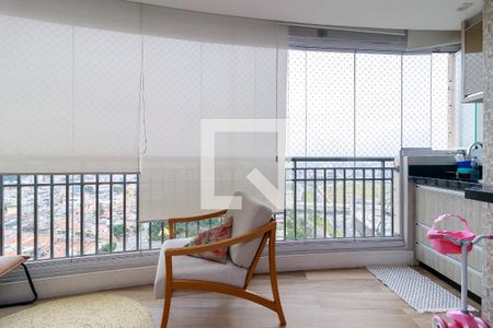 Sala - Varanda de apartamento à venda com 3 quartos, 109m² em Jardim Aeroporto, São Paulo