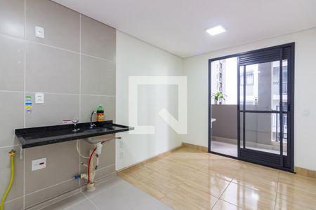 Sala e Cozinha de apartamento para alugar com 1 quarto, 36m² em Centro, Osasco