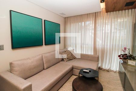 Sala de apartamento à venda com 2 quartos, 74m² em Mangabeiras, Belo Horizonte