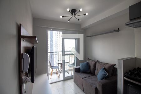 Sala de apartamento para alugar com 1 quarto, 28m² em Jardim Caravelas, São Paulo