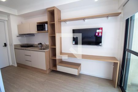 Sala / Quarto - Studio de apartamento para alugar com 1 quarto, 29m² em Brooklin Paulista, São Paulo