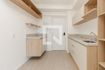 Cozinha de kitnet/studio para alugar com 1 quarto, 29m² em Brooklin Paulista, São Paulo