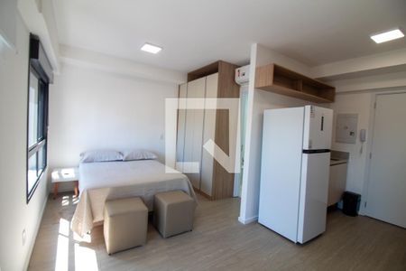 Sala / Quarto - Studio de apartamento para alugar com 1 quarto, 29m² em Brooklin Paulista, São Paulo