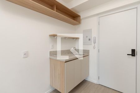 Cozinha de kitnet/studio para alugar com 1 quarto, 29m² em Brooklin Paulista, São Paulo