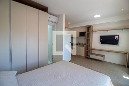 Sala / Quarto - Studio de apartamento para alugar com 1 quarto, 29m² em Brooklin Paulista, São Paulo