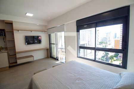 Sala / Quarto - Studio de apartamento para alugar com 1 quarto, 29m² em Brooklin Paulista, São Paulo