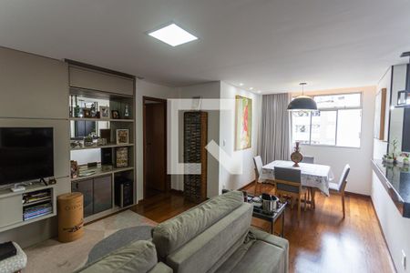 Sala  de apartamento à venda com 3 quartos, 85m² em São Pedro, Belo Horizonte