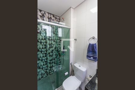 Banheiro da Suíte de apartamento à venda com 3 quartos, 85m² em São Pedro, Belo Horizonte