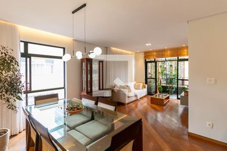 Sala de Jantar de apartamento à venda com 4 quartos, 130m² em Serra, Belo Horizonte