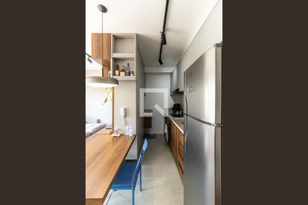 Cozinha de apartamento para alugar com 1 quarto, 33m² em República, São Paulo