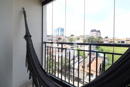 Sacada Sala de apartamento à venda com 2 quartos, 50m² em Jardim Jamaica, Santo André