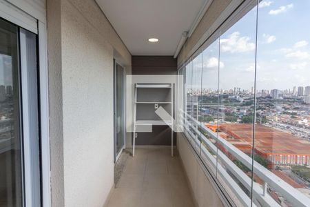 Varanda da Sala de apartamento à venda com 1 quarto, 43m² em Tatuapé, São Paulo