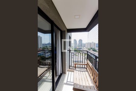 Varanda de apartamento à venda com 1 quarto, 44m² em Campestre, Santo André