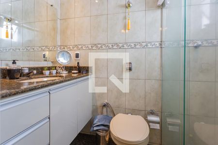 Banheiro da Suíte de apartamento à venda com 4 quartos, 191m² em Silveira, Belo Horizonte