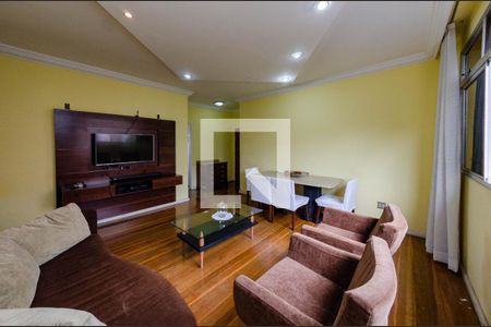 Sala de apartamento à venda com 4 quartos, 120m² em Estoril, Belo Horizonte