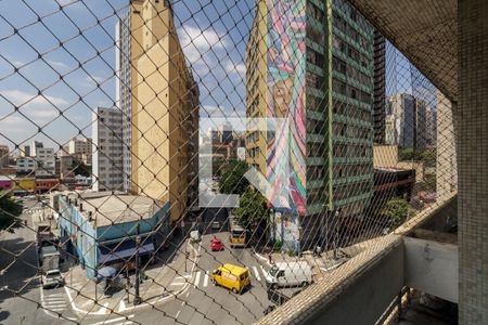Sacada da Sala de apartamento para alugar com 1 quarto, 38m² em Centro, São Paulo