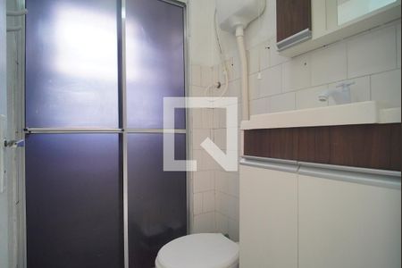 Banheiro de apartamento à venda com 1 quarto, 37m² em Canudos, Novo Hamburgo