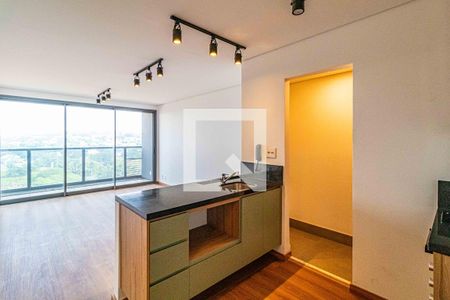 Sala  de apartamento à venda com 1 quarto, 58m² em Pinheiros, São Paulo