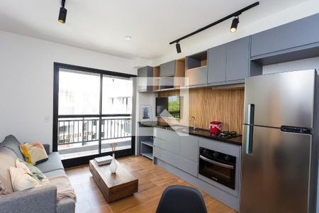 sala / cozinha de apartamento para alugar com 2 quartos, 39m² em Jardim Panorama, São Paulo