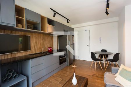 sala / cozinha de apartamento à venda com 2 quartos, 39m² em Jardim Panorama, São Paulo