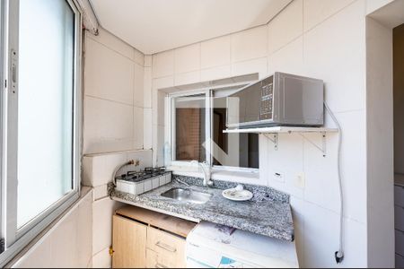 Cozinha de kitnet/studio para alugar com 1 quarto, 26m² em Vila Monte Alegre, São Paulo