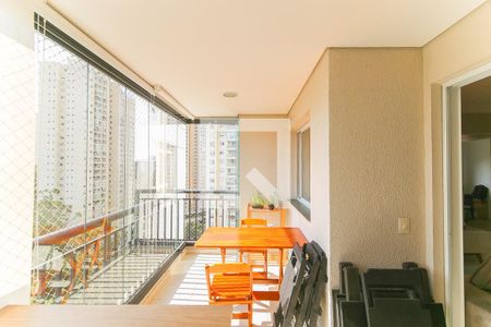 Varanda da Sala de apartamento à venda com 2 quartos, 77m² em Vila Andrade, São Paulo