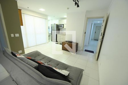 Sala  de apartamento para alugar com 1 quarto, 56m² em Jardim Goiás, Goiânia