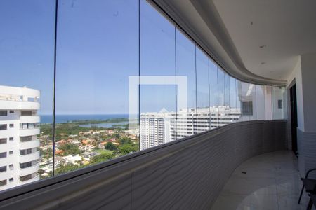 Varanda sala de apartamento à venda com 3 quartos, 146m² em Recreio dos Bandeirantes, Rio de Janeiro