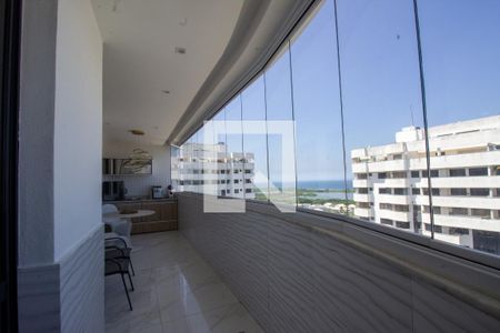 Varanda Sala de apartamento à venda com 3 quartos, 146m² em Recreio dos Bandeirantes, Rio de Janeiro