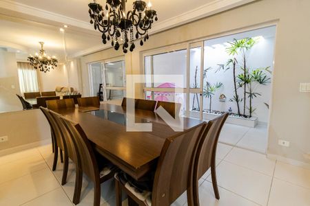 Sala de Jantar de casa à venda com 4 quartos, 224m² em Campestre, Santo André