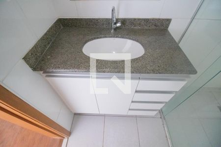 Banheiro da Suíte de apartamento à venda com 3 quartos, 98m² em Brasiléia, Betim