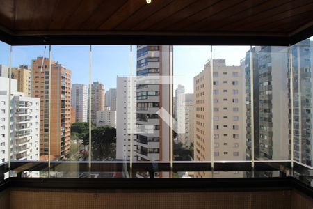 Vista da Varanda de apartamento à venda com 4 quartos, 127m² em Indianópolis, São Paulo