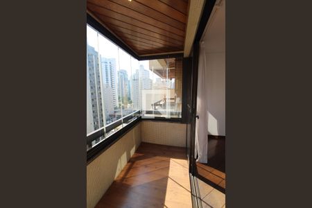 Varanda da Sala de apartamento à venda com 4 quartos, 127m² em Indianópolis, São Paulo