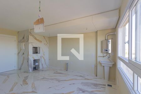 Sala/Cozinha de apartamento à venda com 2 quartos, 54m² em Centro, Canoas