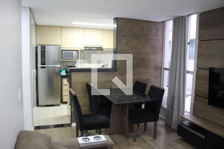 Sala de apartamento à venda com 2 quartos, 46m² em Califórnia, Belo Horizonte