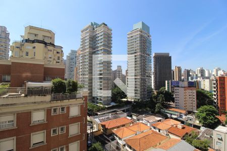 Vista da Varanda de apartamento à venda com 1 quarto, 38m² em Vila Nova Conceição, São Paulo