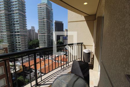 Varanda de apartamento para alugar com 1 quarto, 38m² em Vila Nova Conceição, São Paulo