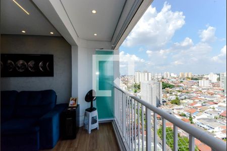 Varanda da Sala de apartamento à venda com 2 quartos, 47m² em Vila Rosália, Guarulhos