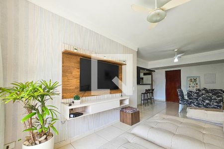 Sala de apartamento para alugar com 3 quartos, 100m² em Jardim Tres Marias, Guarujá