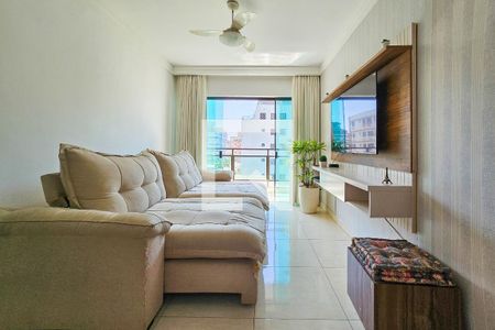 Sala de apartamento para alugar com 3 quartos, 100m² em Jardim Tres Marias, Guarujá