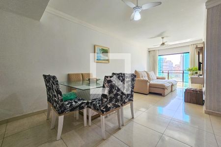 Sala de apartamento para alugar com 3 quartos, 100m² em Jardim Tres Marias, Guarujá