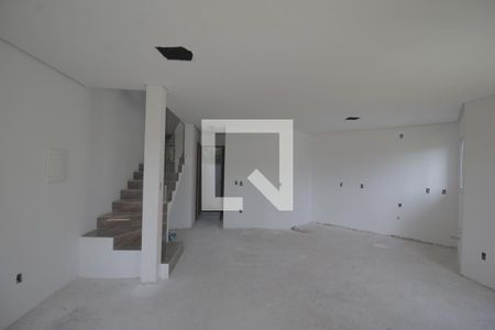 Sala/Cozinha de casa de condomínio à venda com 3 quartos, 135m² em Bairro Fátima, Canoas